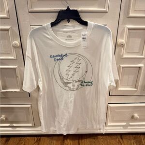 American Eagle Outfitters White Grateful Dead Tee